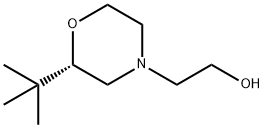 4-Morpholineethanol,2-(1,1-dimethylethyl)-,(2S)- Structure