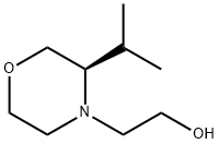4-Morpholineethanol, 3-(1-methylethyl)-, (3R)- Structure