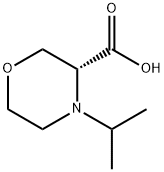 3-Morpholinecarboxylic acid, 4-(1-methylethyl)-,(3R)- Structure
