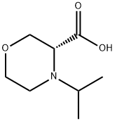 3-Morpholinecarboxylic acid, 4-(1-methylethyl)-,(3R)- 结构式