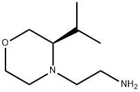 4-Morpholineethanamine, 3-(1-methylethyl)-,(3R)-,2165810-26-2,结构式