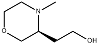 3-Morpholineethanol, 4-methyl-, (3S)- Structure