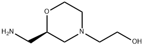 4-Morpholineethanol,2-(aminomethyl)-,(2R)- Struktur