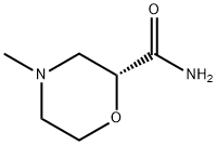 2-Morpholinecarboxamide, 4-methyl-, (2R)- Struktur