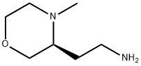 3-Morpholineethanamine, 4-methyl-, (3S)- Structure