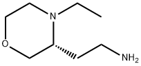 3-Morpholineethanamine, 4-ethyl-, (3R)- Structure