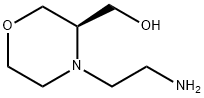 3-Morpholinemethanol, 4-(2-aminoethyl)-, (3R)- Structure