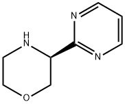 Morpholine, 3-(2-pyrimidinyl)-, (3S)- Structure