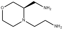 4-Morpholineethanamine, 3-(aminomethyl)-,(3R)- Structure