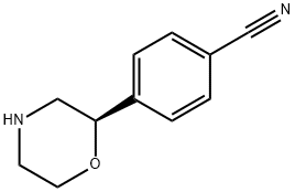 Benzonitrile, 4-(2R)-2-morpholinyl- Structure