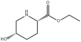 2-Piperidinecarboxylic acid, 5-hydroxy-, ethyl ester, (2S,5S)- Structure