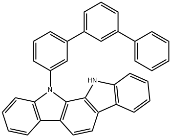 Indolo[2,3-a]carbazole, 11,12-dihydro-11-[1,1':3',1''-terphenyl]-3-yl- Structure