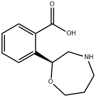 (S)-2-(1,4-oxazepan-2-yl)benzoic acid hydrochloride Structure