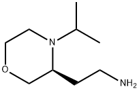 3-Morpholineethanamine, 4-(1-methylethyl)-,(3S)- Structure