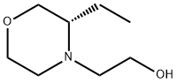 4-Morpholineethanol, 3-ethyl-, (3S)- 化学構造式