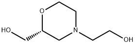 4-Morpholineethanol, 2-(hydroxymethyl)-, (2R)- Structure