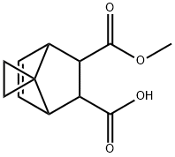3-methoxycarbonylspiro[bicyclo[2.2.1]hept-5-ene-7,1'-cyclopropane]-2-carboxylic acid Structure