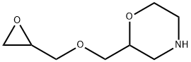 Morpholine,2-[(2-oxiranylmethoxy)methyl]- Structure