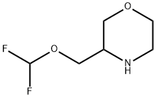 Morpholine, 3-[(difluoromethoxy)methyl]- 结构式