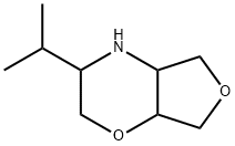 2H-Furo[3,4-b]-1,4-oxazine, hexahydro-3-(1-methylethyl)- Structure