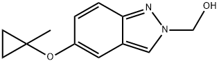 2H-Indazole-2-methanol, 5-[(1-methylcyclopropyl)oxy]- Struktur
