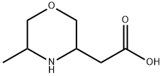 3-Morpholineacetic acid, 5-methyl- Structure