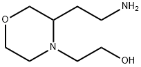 4-Morpholineethanol, 3-(2-aminoethyl)- Structure