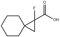 1-FLUOROSPIRO[2.5]OCTANE-1-CARBOXYLIC ACID, 2168793-78-8, 结构式