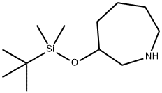 1H-Azepine, 3-[[(1,1-dimethylethyl)dimethylsilyl]oxy]hexahydro- Structure