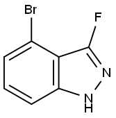 4-溴-3-氟-1H-吲唑, 2168979-96-0, 结构式