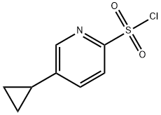 2-Pyridinesulfonyl chloride, 5-cyclopropyl- Struktur