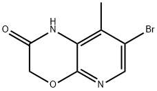 7-溴-8-甲基-1H-吡啶并[2,3-B] [1,4]噁嗪-2(3H)-酮, 2169906-54-9, 结构式