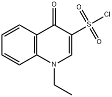 1-ethyl-4-oxo-quinoline-3-sulfonyl chloride 化学構造式