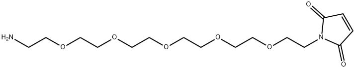 Mal-PEG5-amine TFA salt 化学構造式