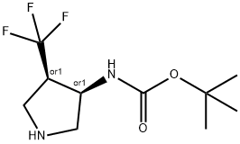 rel-tert-butyl ((3R,4R)-4-(trifluoromethyl)pyrrolidin-3-yl)carbamate|217096-36-1