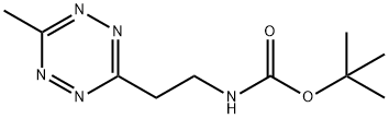 tert-butyl (2-(6-Methyl-1,2,4,5-tetrazin-3-yl)ethyl)carbamate Structure