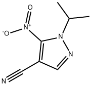 1-isopropyl-5-nitro-1H-pyrazole-4-carbonitrile Structure