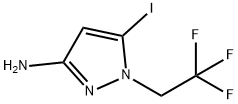 5-iodo-1-(2,2,2-trifluoroethyl)-1H-pyrazol-3-amine Struktur