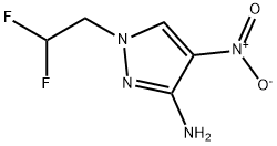 1-(2,2-difluoroethyl)-4-nitro-1H-pyrazol-3-amine Struktur