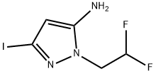 1-(2,2-difluoroethyl)-3-iodo-1H-pyrazol-5-amine,2171323-55-8,结构式