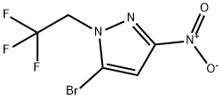 5-bromo-3-nitro-1-(2,2,2-trifluoroethyl)-1H-pyrazole 结构式