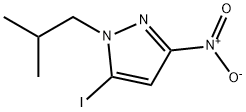 5-iodo-1-isobutyl-3-nitro-1H-pyrazole Structure