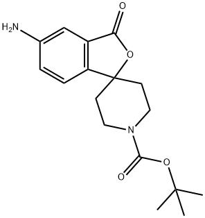 tert-Butyl 5-amino-3-oxo-3H-spiro[isobenzofuran-1,4'-piperidine]-1'-carboxylate Structure