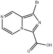 1-溴咪唑并[1,5-A]吡嗪-3-羧酸, 2171895-63-7, 结构式