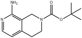 8-氨基-3,4-二氢-2,7-萘啶-2(1H)-羧酸叔丁酯, 2171929-20-5, 结构式