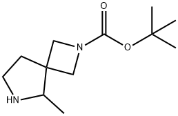 2,6-Diazaspiro[3.4]octane-2-carboxylic acid, 5-methyl-, 1,1-dimethylethyl ester 化学構造式