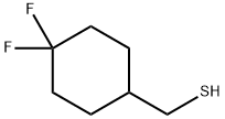 (4,4-Difluorocyclohexyl)methanethiol Structure