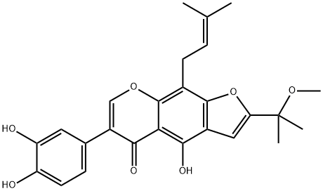 Derrisisoflavone H,2172624-65-4,结构式