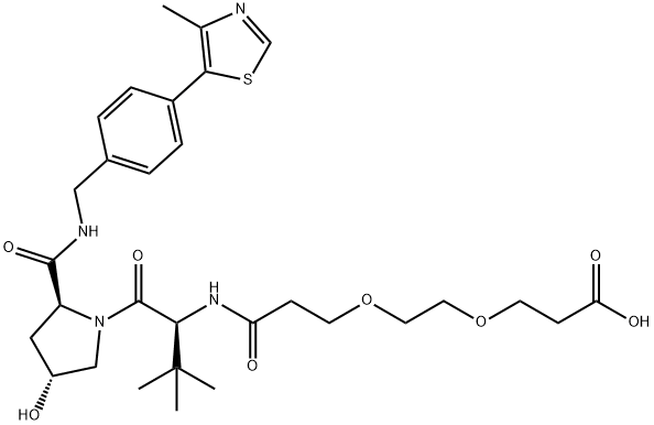 (S,R,S)-AHPC-PEG2-acid Structure
