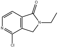 4-Chloro-2-ethyl-2,3-dihydro-1H-pyrrolo[3,4-c]pyridin-1-one 化学構造式